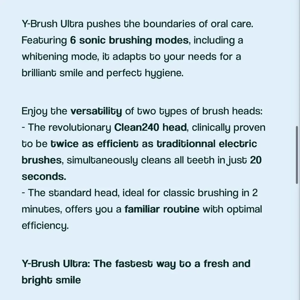 Black Sonic Toothbrush - Ultra Premium Pack